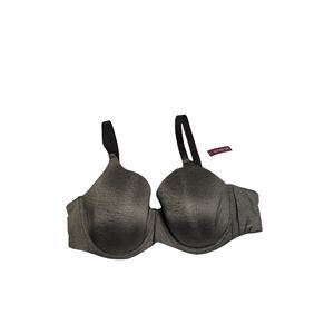 Adore Me Abellinaa‎ Contour Plus Bra Size 42D Full Coverage Underwire Gray Grey